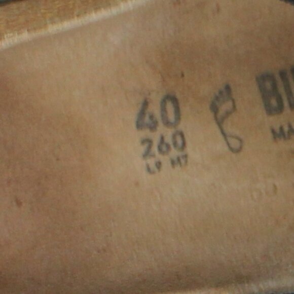 Birkenstock Black sandals with adjustable straps Made in Germany size 40 /9-9.5 - Picture 8 of 8